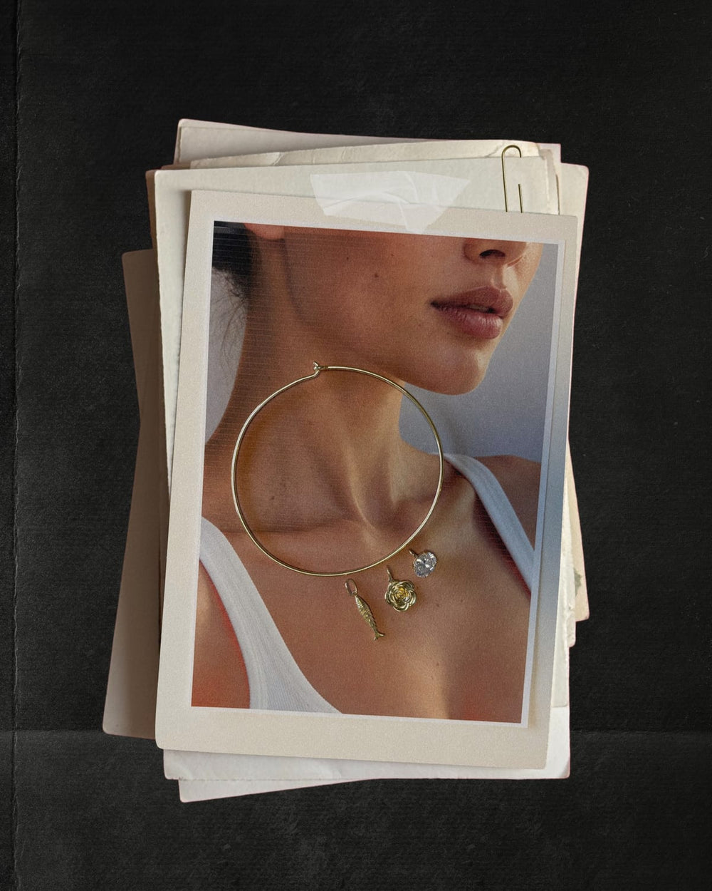 CHARM necklace with charms